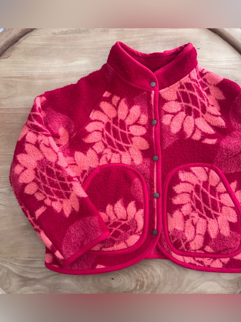 Handmade Upcycled Vintage Floral Blanket Jacket